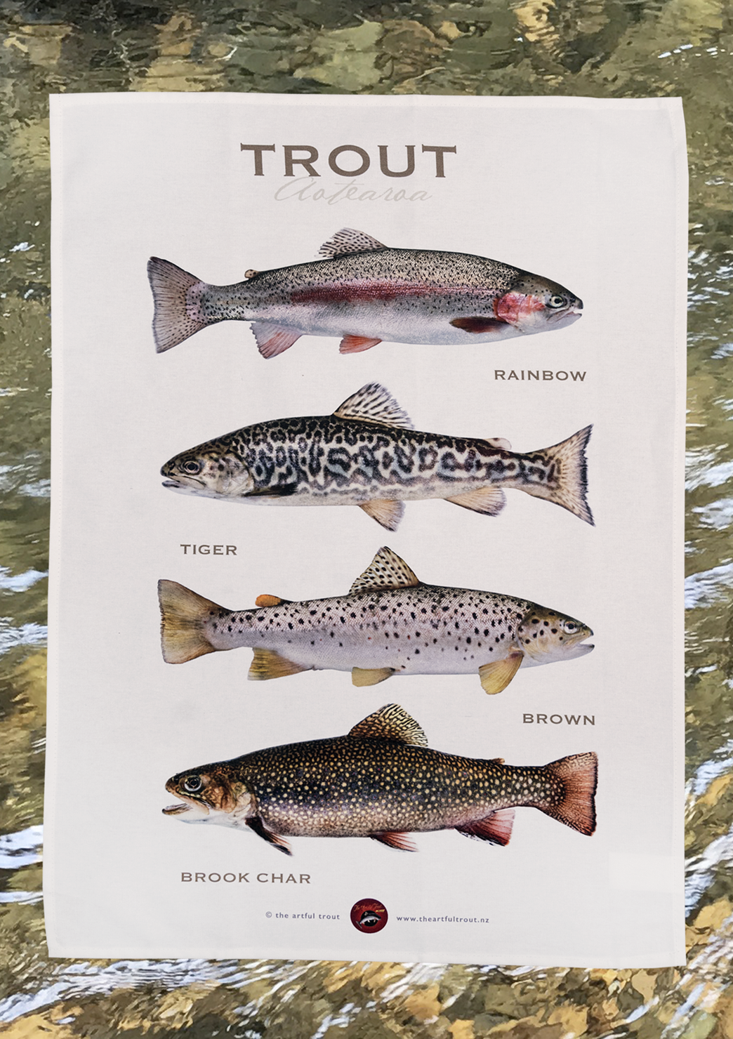 Trout of Aotearoa Tea Towels