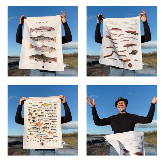 Set of thee iconic New Zealand teatowels special bundle save $24.00